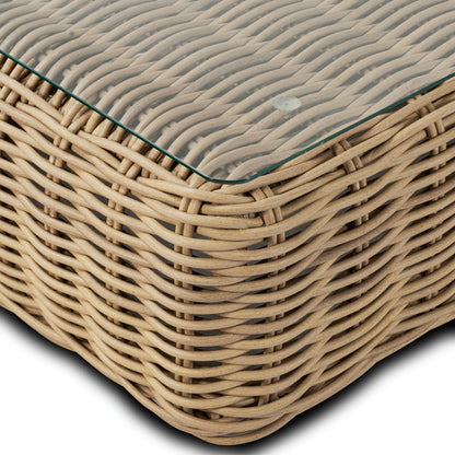 Poly &amp; Bark Puglia Set angolare per esterni/patio con tavolino da caffè