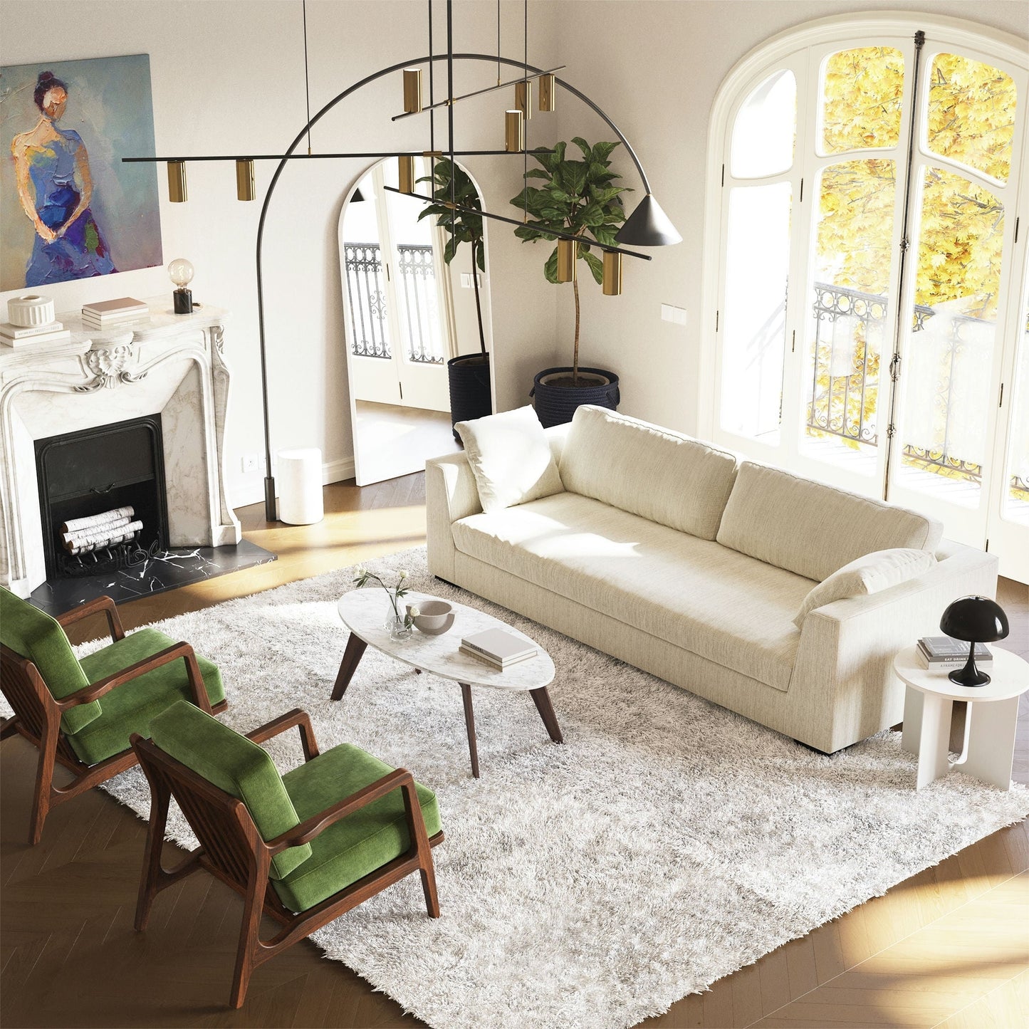 Divano Capri 99 in tessuto Poly &amp; Bark - Tessuto ad alte prestazioni (resistente a macchie e schizzi)