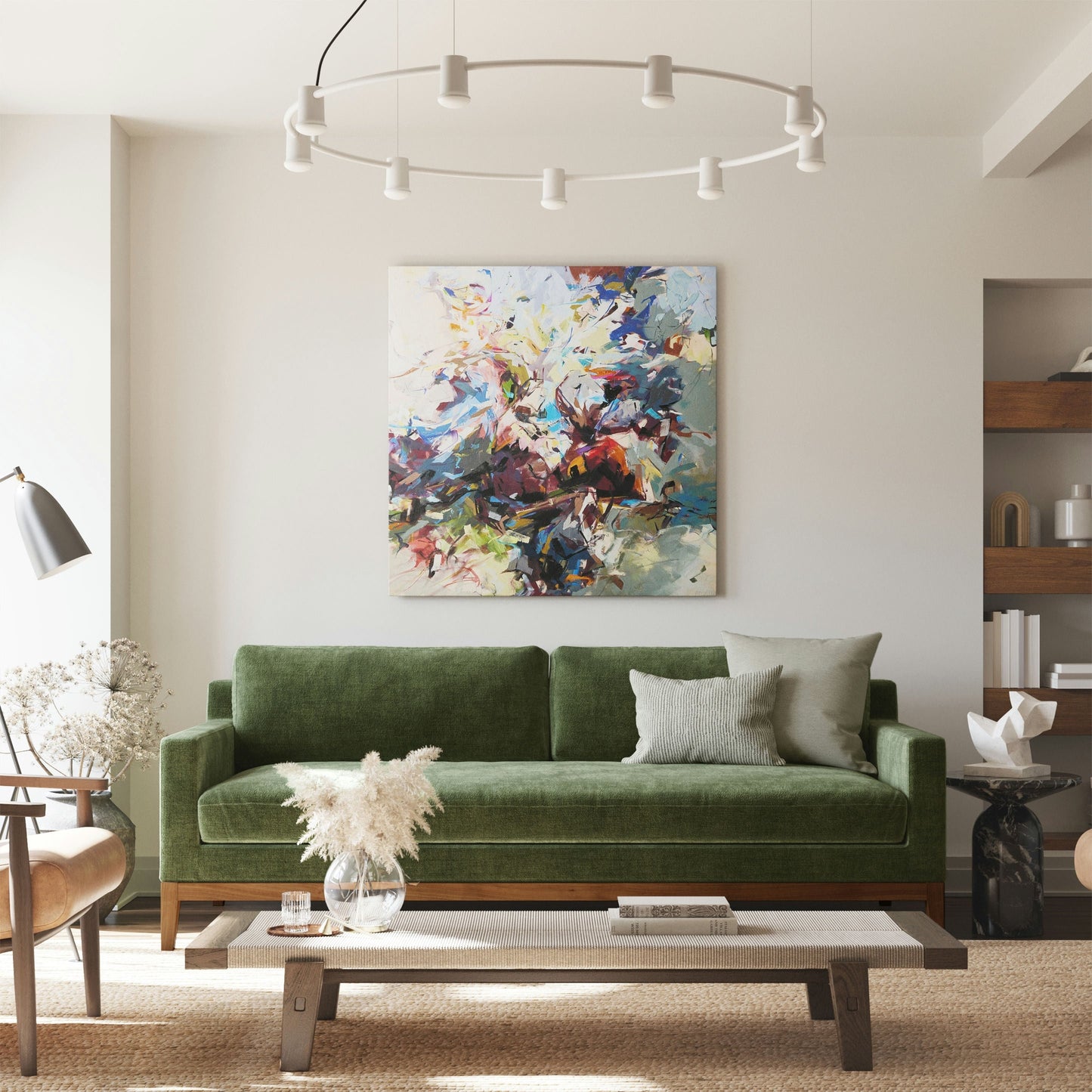 Divano Poly &amp; Bark Zyon 90 in velluto verde anticato