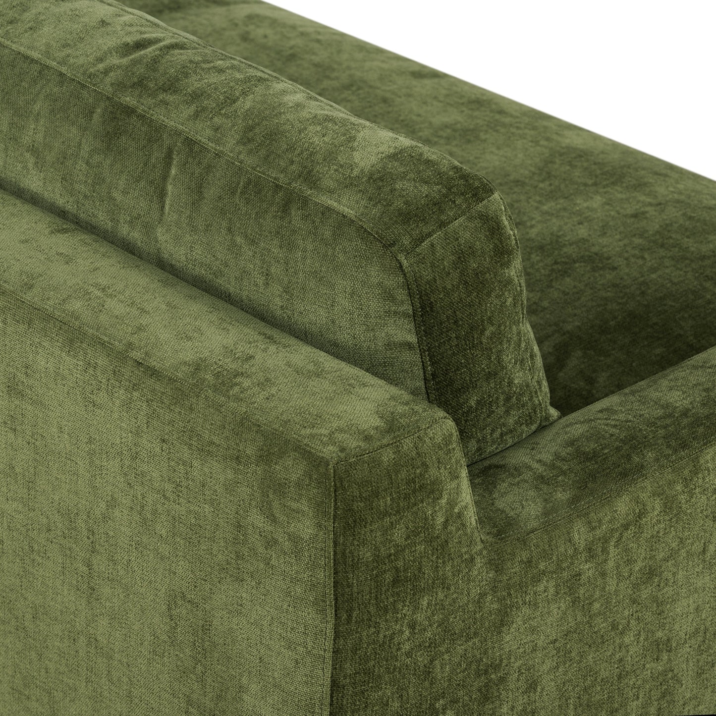 Divano Poly &amp; Bark Zyon 90 in velluto verde anticato