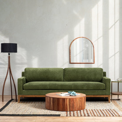 Divano Poly &amp; Bark Zyon 90 in velluto verde anticato