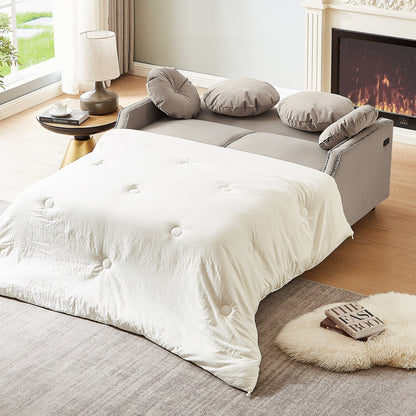 Divano letto regolabile in poliestere con porte USB