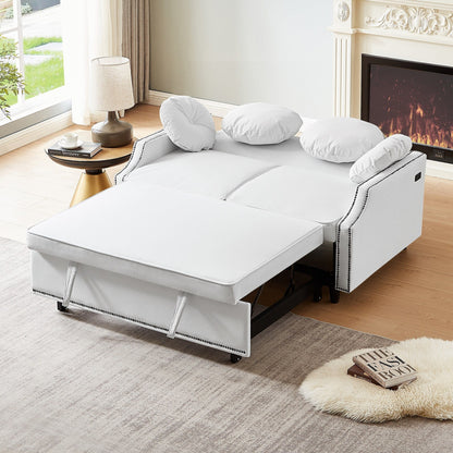 Divano letto regolabile in poliestere con porte USB