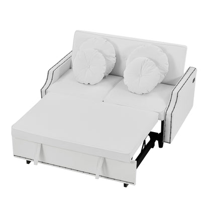 Divano letto regolabile in poliestere con porte USB