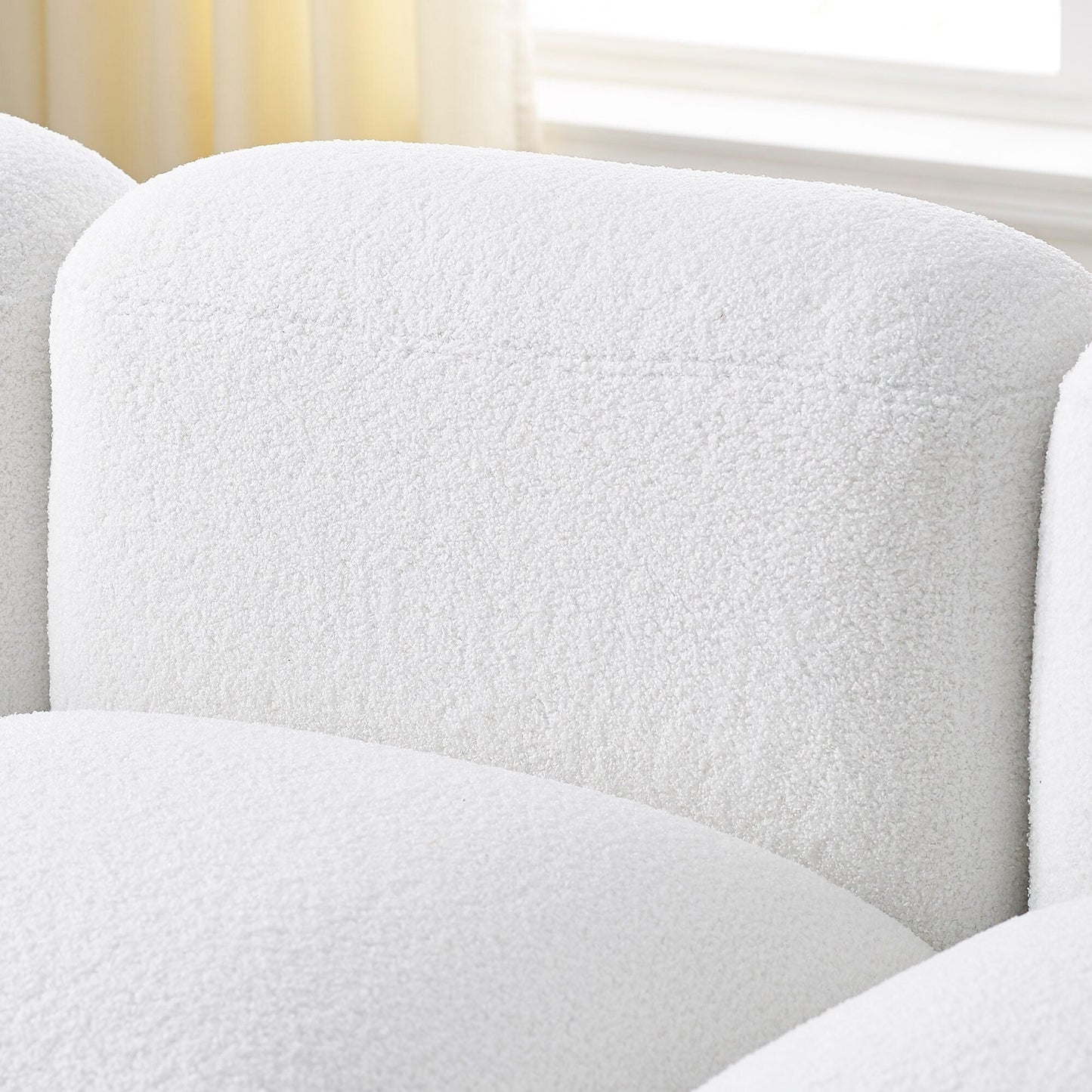 Divano componibile in poliestere con struttura in legno