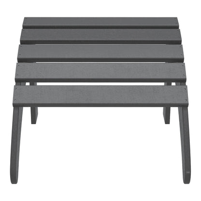 Set di 4 sedie Adirondack da esterno Polytrends Aderson con pouf