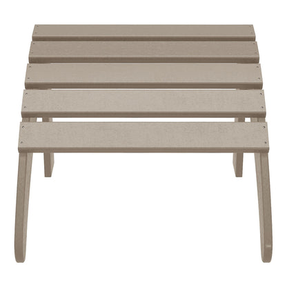 Set di 4 sedie Adirondack da esterno Polytrends Aderson con pouf