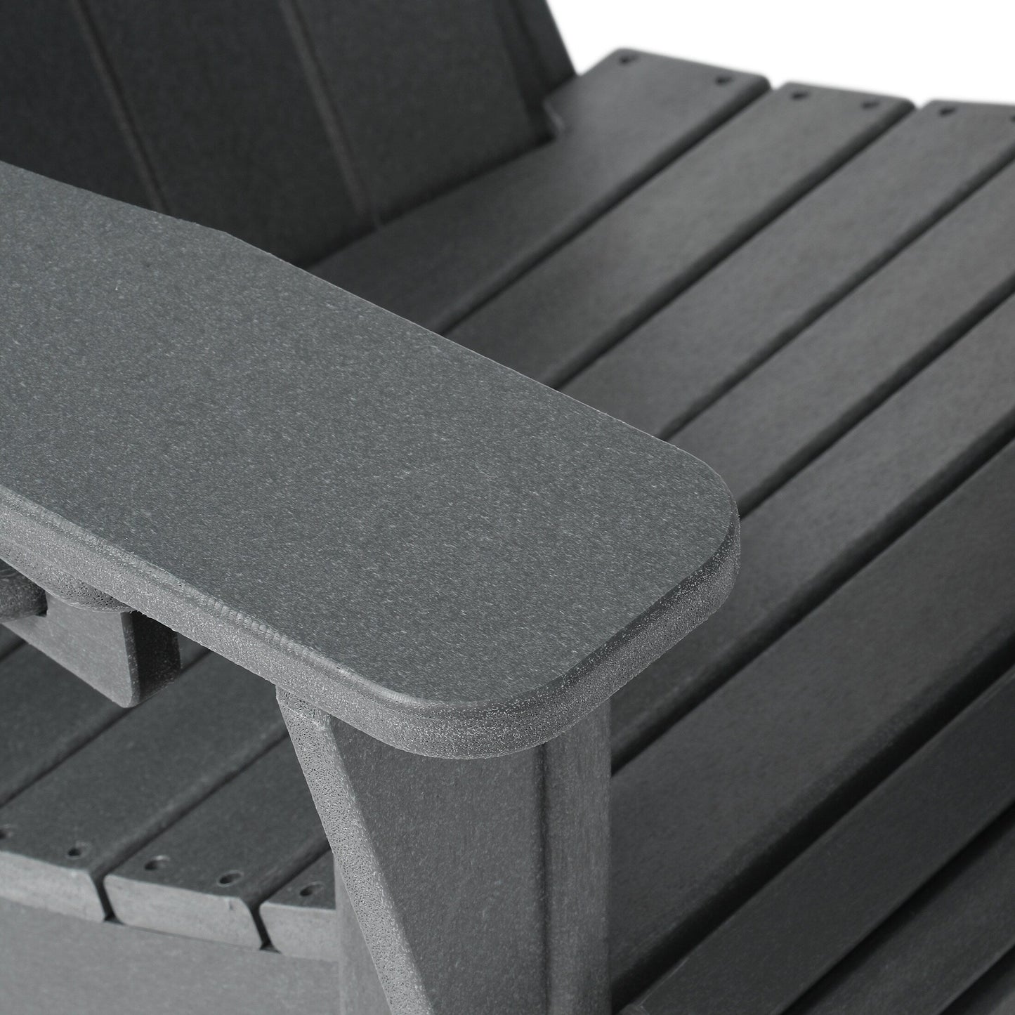 Set di 4 sedie Adirondack da esterno Polytrends Aderson con pouf