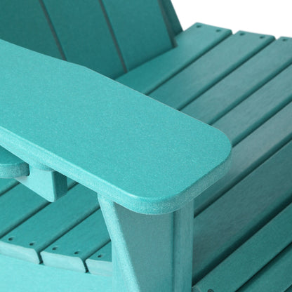 Set di 4 sedie Adirondack da esterno Polytrends Aderson con pouf