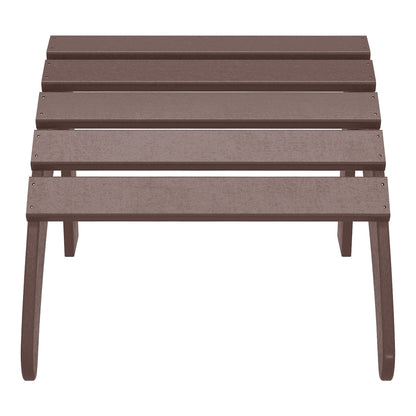 Set di 4 sedie Adirondack da esterno Polytrends Aderson con pouf