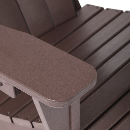 Set di 4 sedie Adirondack da esterno Polytrends Aderson con pouf