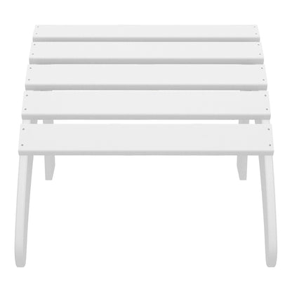 Set di 4 sedie Adirondack da esterno Polytrends Aderson con pouf