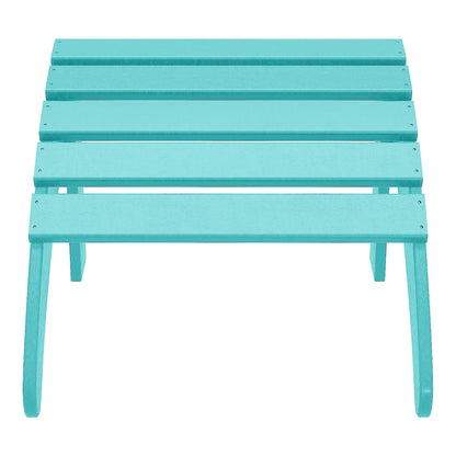 Set di 4 sedie Adirondack da esterno Polytrends Aderson con pouf