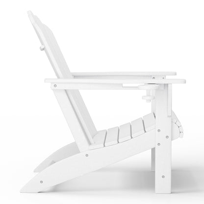 Set di 4 sedie Adirondack da esterno Polytrends Aderson con pouf