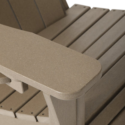 Set di 4 sedie Adirondack da esterno Polytrends Aderson con pouf