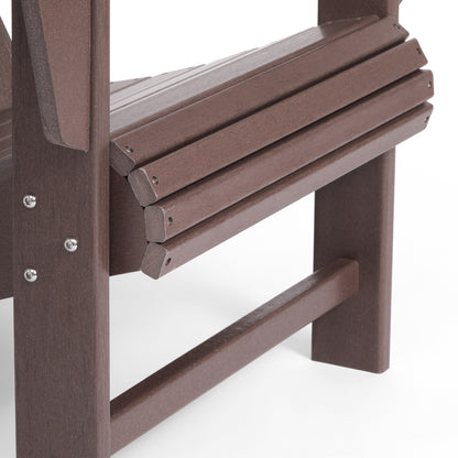 Set di 4 sedie Adirondack da esterno Polytrends Aderson con pouf