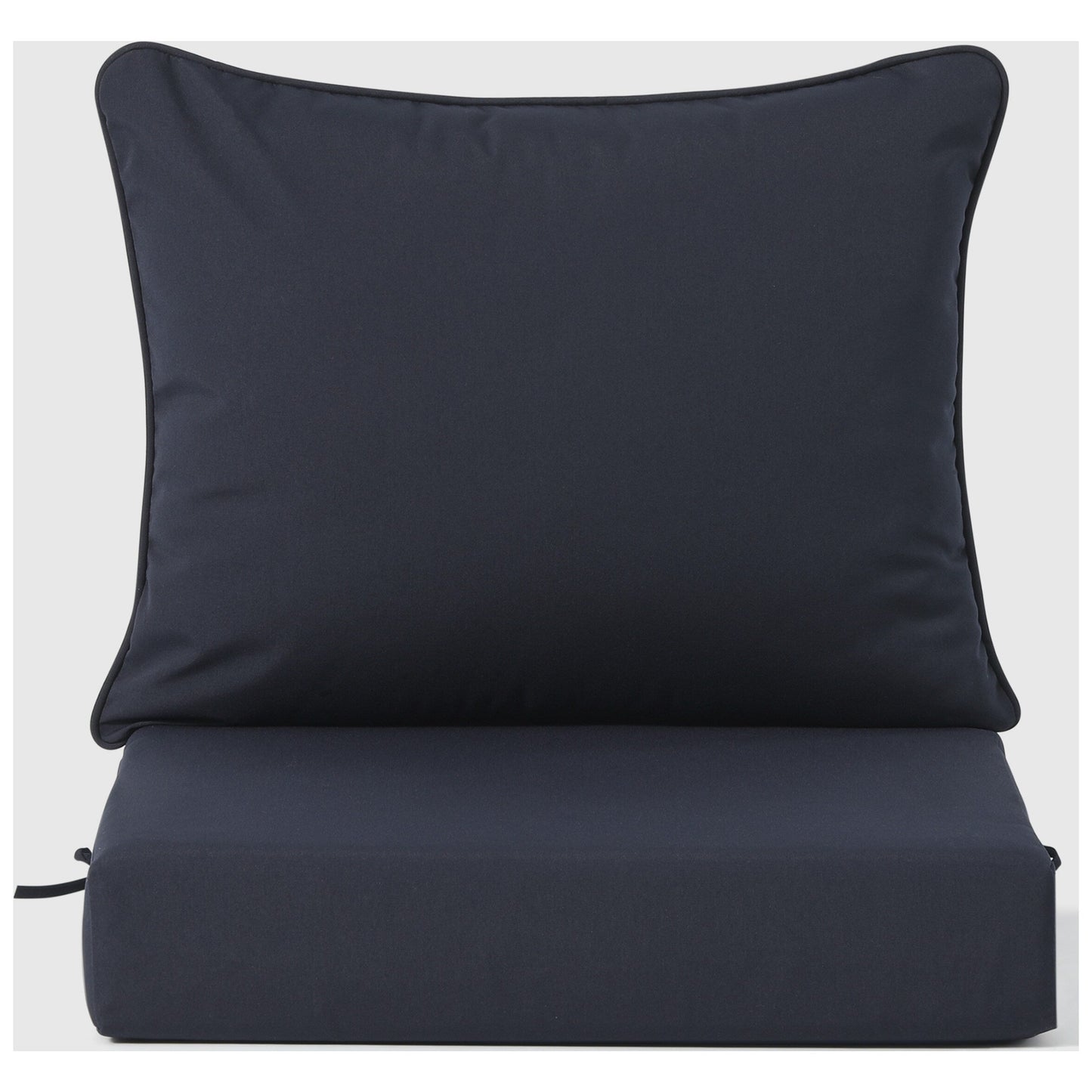 Polytrends Birchwood All Weather HDPE Set da conversazione per esterni da patio blu navy con posti a sedere profondi (set da 5 pezzi)