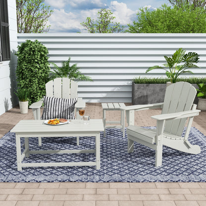 Polytrends Laguna HDPE, set da conversazione per esterni, sedie pieghevoli Adirondack adatte a tutte le stagioni e adatte a tutti i tipi di patio (set da 4 pezzi)