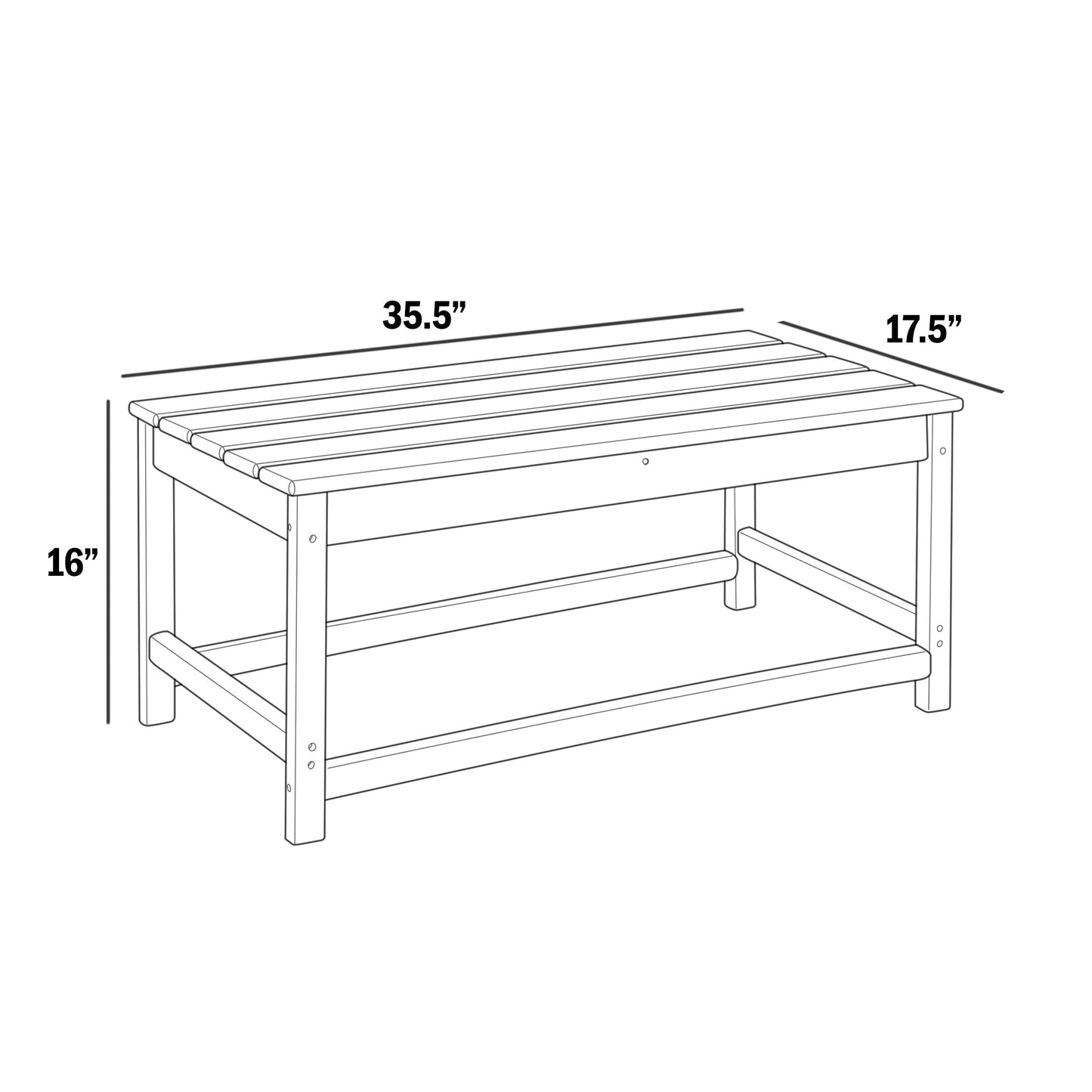 Polytrends Laguna HDPE, set da conversazione per esterni, sedie pieghevoli Adirondack adatte a tutte le stagioni e adatte a tutti i tipi di patio (set da 4 pezzi)