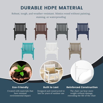 Polytrends Laguna, set da pranzo da giardino con tavolo rettangolare da 6 pezzi per patio e panca