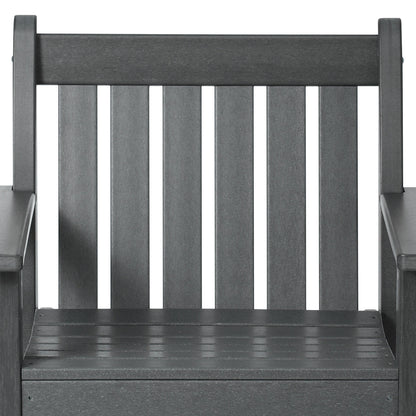 Polytrends Laguna, set da pranzo da giardino con tavolo rettangolare da 6 pezzi per patio e panca