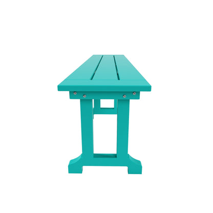 Polytrends Laguna, set da pranzo da giardino con tavolo rettangolare da 6 pezzi per patio e panca