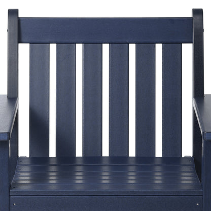 Polytrends Laguna, set da pranzo da giardino con tavolo rettangolare da 6 pezzi per patio e panca