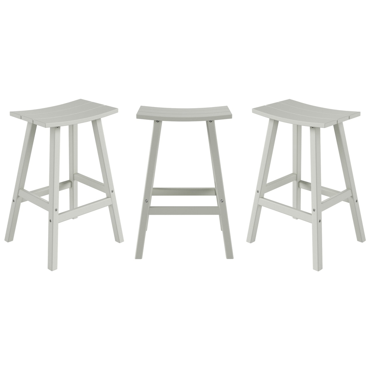 Set da bancone da bistrot per esterni Polytrends Laguna HDPE per tutte le stagioni (set da 4 pezzi)