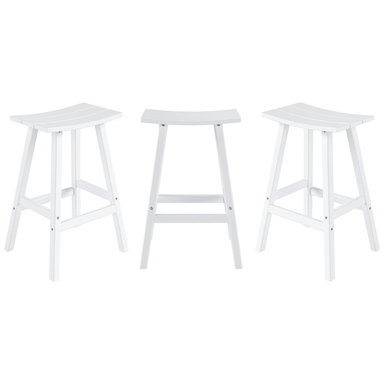 Set da bancone da bistrot per esterni Polytrends Laguna HDPE per tutte le stagioni (set da 4 pezzi)