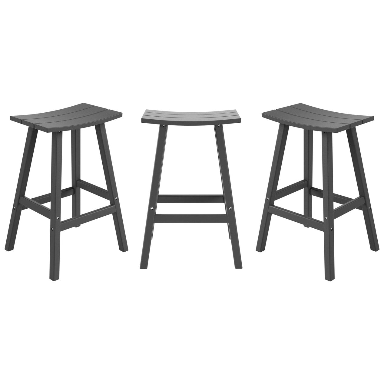 Set da bancone da bistrot per esterni Polytrends Laguna HDPE per tutte le stagioni (set da 4 pezzi)