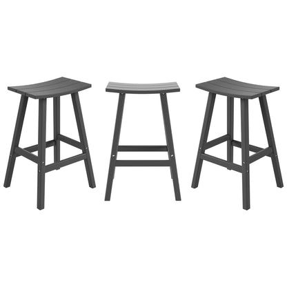 Set da bancone da bistrot per esterni Polytrends Laguna HDPE per tutte le stagioni (set da 4 pezzi)