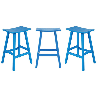 Set da bancone da bistrot per esterni Polytrends Laguna HDPE per tutte le stagioni (set da 4 pezzi)