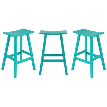 Set da bancone da bistrot per esterni Polytrends Laguna HDPE per tutte le stagioni (set da 4 pezzi)