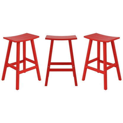 Set da bancone da bistrot per esterni Polytrends Laguna HDPE per tutte le stagioni (set da 4 pezzi)