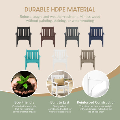 Set di 3 poltrone da giardino con tavolino laterale Polytrends Laguna Outdoor Patio