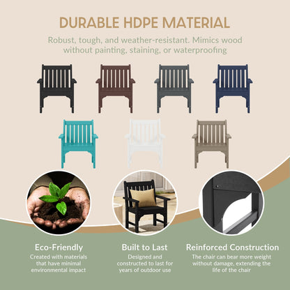 Set di 3 poltrone da giardino con tavolino laterale Polytrends Laguna Outdoor Patio