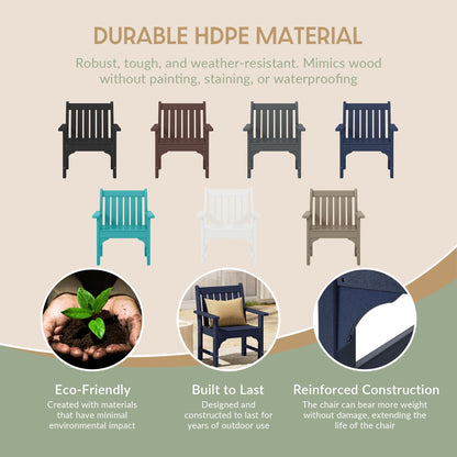 Set di 3 poltrone da giardino con tavolino laterale Polytrends Laguna Outdoor Patio