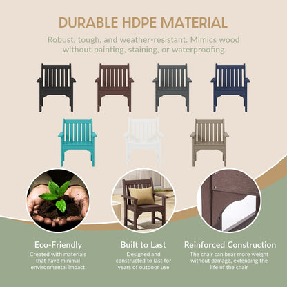 Set di 3 poltrone da giardino con tavolino laterale Polytrends Laguna Outdoor Patio