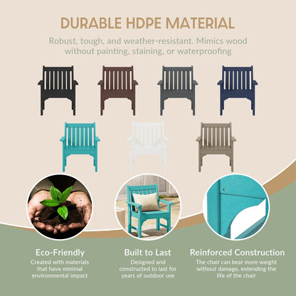 Set di 3 poltrone da giardino con tavolino laterale Polytrends Laguna Outdoor Patio