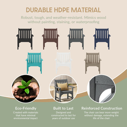 Set di 3 poltrone da giardino con tavolino laterale Polytrends Laguna Outdoor Patio