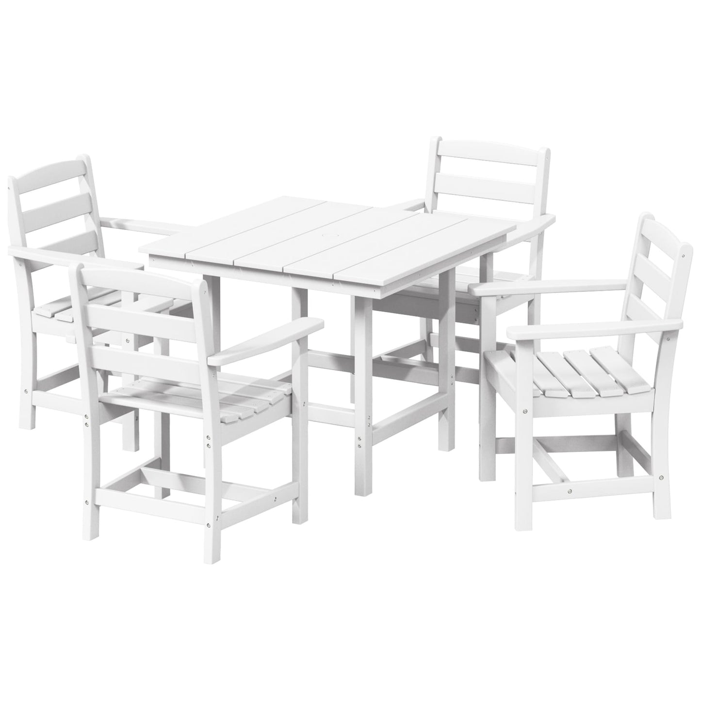 Set da pranzo con poltrona Polytrends Shoreside da 5 pezzi