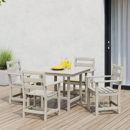 Set da pranzo con poltrona Polytrends Shoreside da 5 pezzi