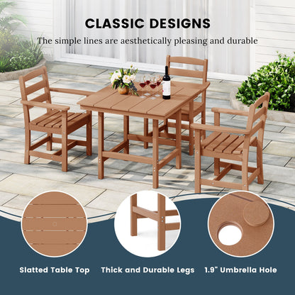 Set da pranzo con poltrona Polytrends Shoreside da 5 pezzi