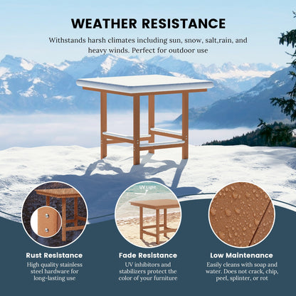 Set da pranzo con poltrona Polytrends Shoreside da 5 pezzi