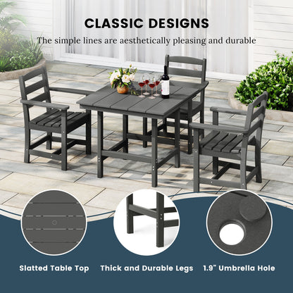 Set da pranzo con poltrona Polytrends Shoreside da 5 pezzi