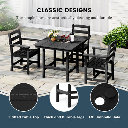 Set da pranzo con poltrona Polytrends Shoreside da 5 pezzi