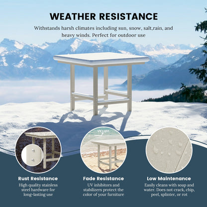 Set da pranzo con poltrona Polytrends Shoreside da 5 pezzi