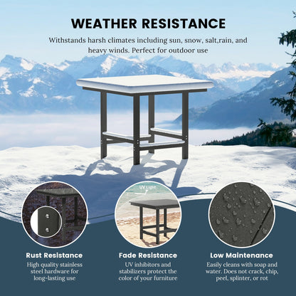 Set da pranzo con poltrona Polytrends Shoreside da 5 pezzi