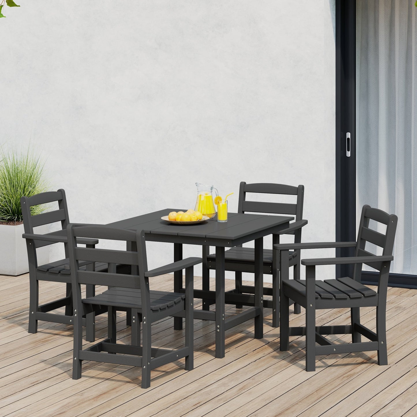 Set da pranzo con poltrona Polytrends Shoreside da 5 pezzi