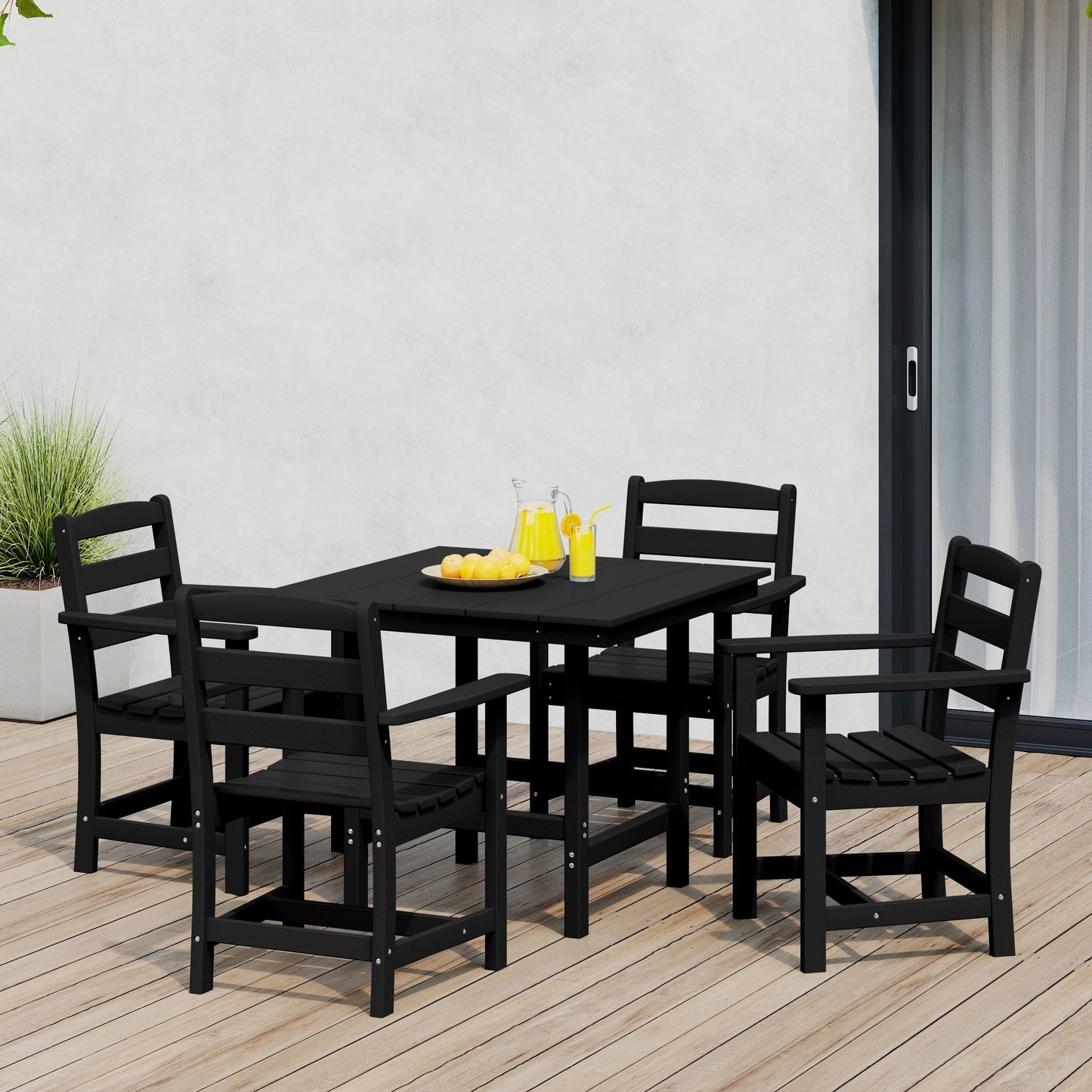 Set da pranzo con poltrona Polytrends Shoreside da 5 pezzi